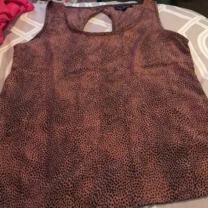 Animal print light weight tank